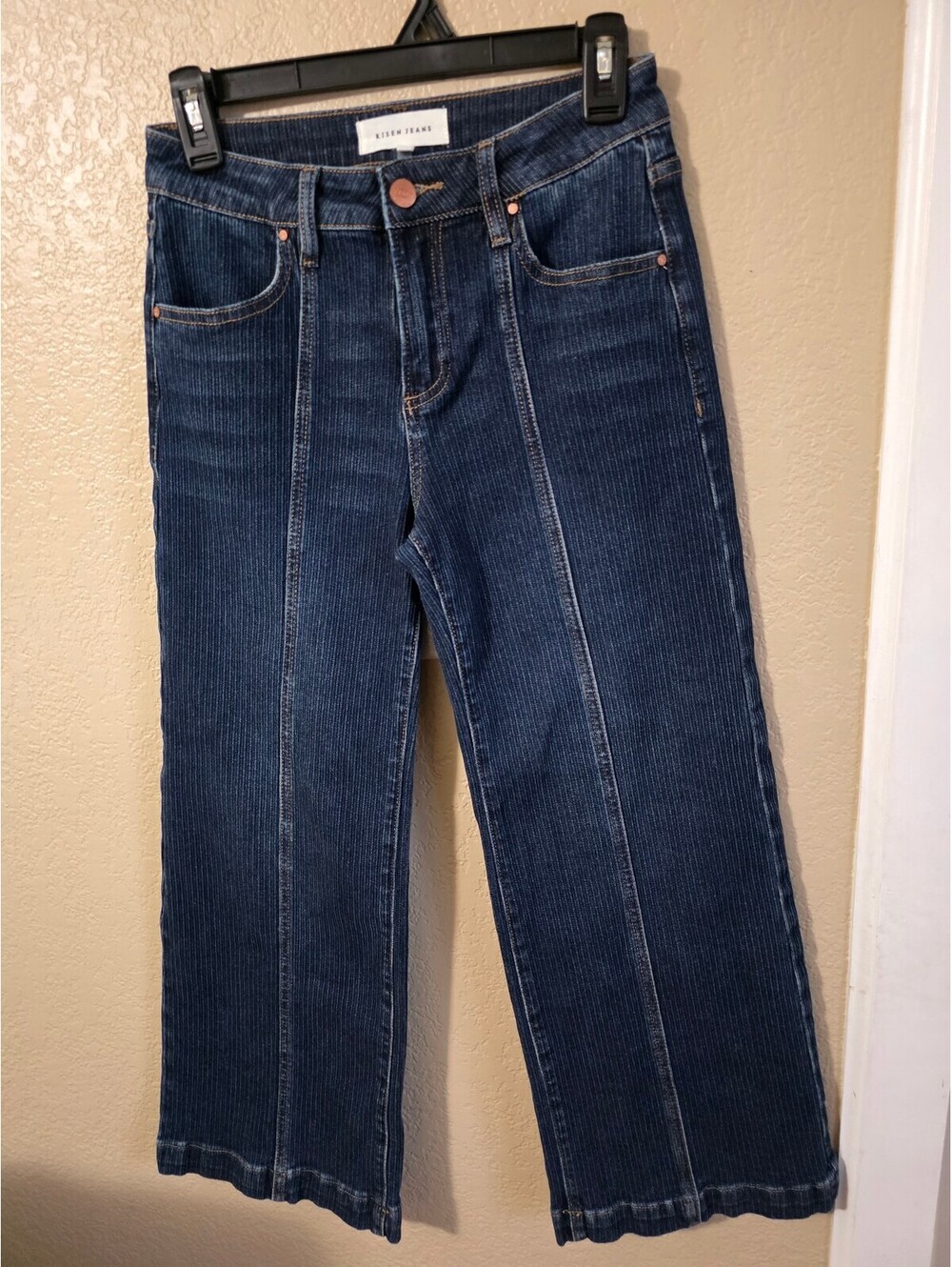 Risen Jeans Mid Rise Crop From Seam Detailed Jeans 1/25 Excellent Condition XS